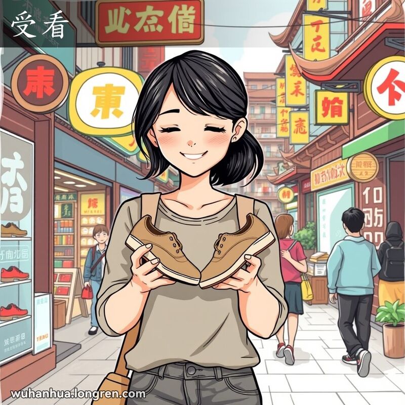 合适看,看着舒服:这鞋子的样子还~/不~