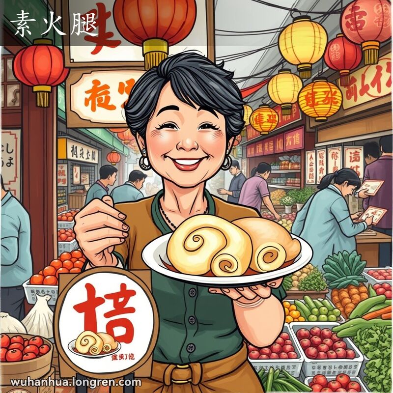 一种食品,用腐竹捲压成火腿块的形状