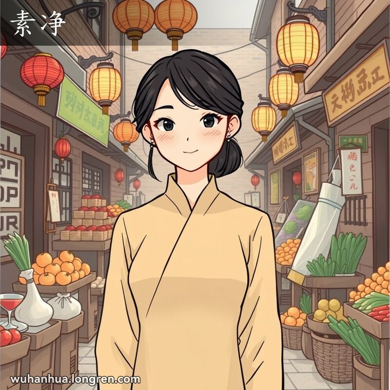 (颜色)单一大方:这种布蛮~/她穿得蛮~。