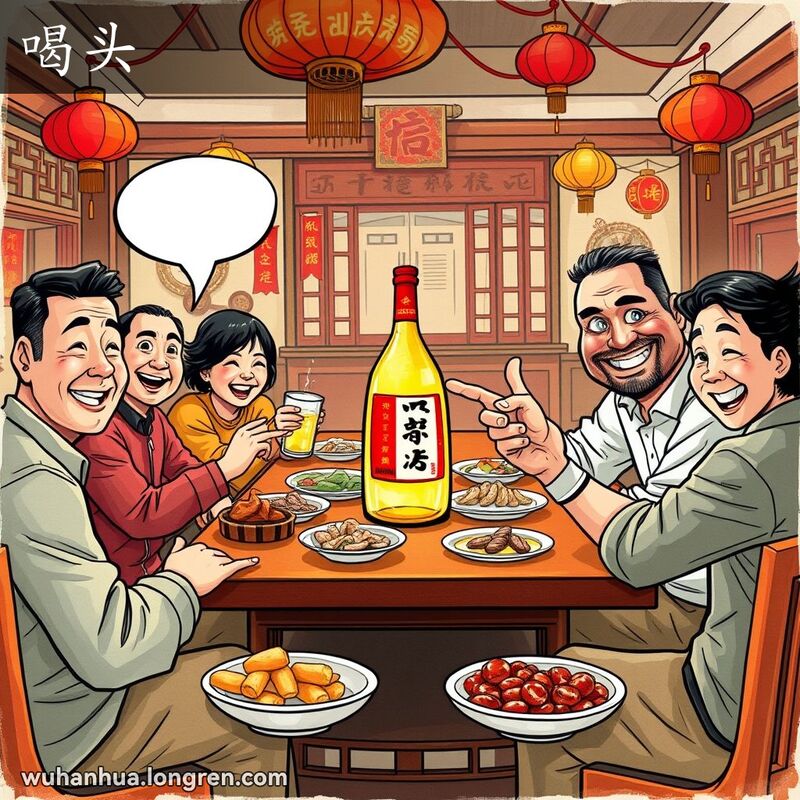 喝头儿,那个酒冒得~。