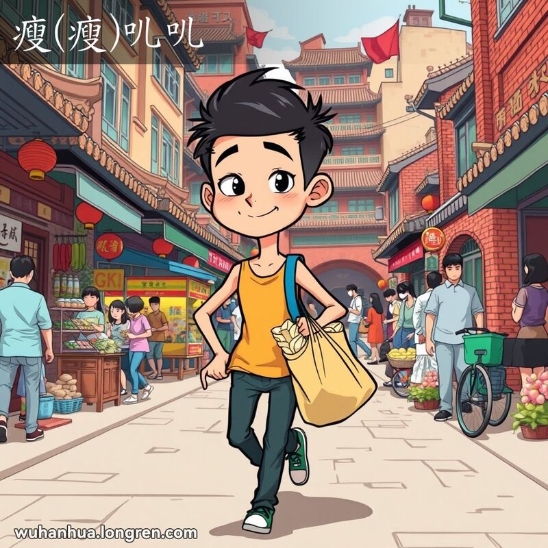 瘦而有精神:那个人~的,还有点力气。