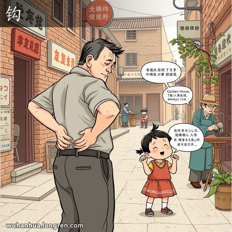 猴,(腰)弯:他的腰~了/把腰~倒/~腰/腰~酸了, 和解,双方用右手小指相钩,并唱“金~~,银~~,吃碗米,尽缠你(永远跟你交往)”,这种行动称“~了”, 汉字的笔画,附在横竖等的末端,成钩形, 删除:把他的名字~了, 用钩子搭、挂或探取:~住树枝采桑叶, 缝纫方法,用粗线缝, 嗟克