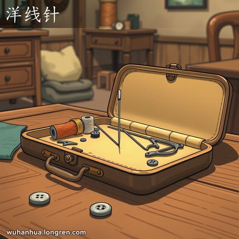 旧时称较细的、孔较小的缝衣针。