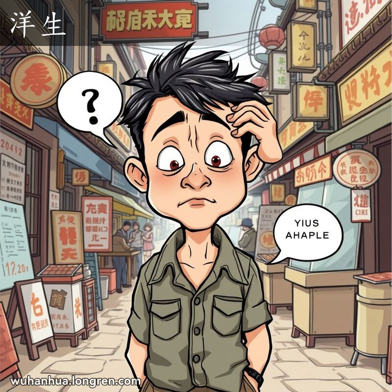 呆笨的人,戏谑的说法。