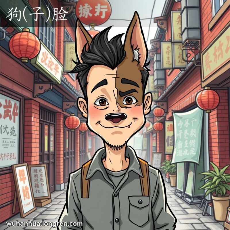 形容容易翻脸的人:他是~,一下就变了/△半边人脸,半边狗脸。