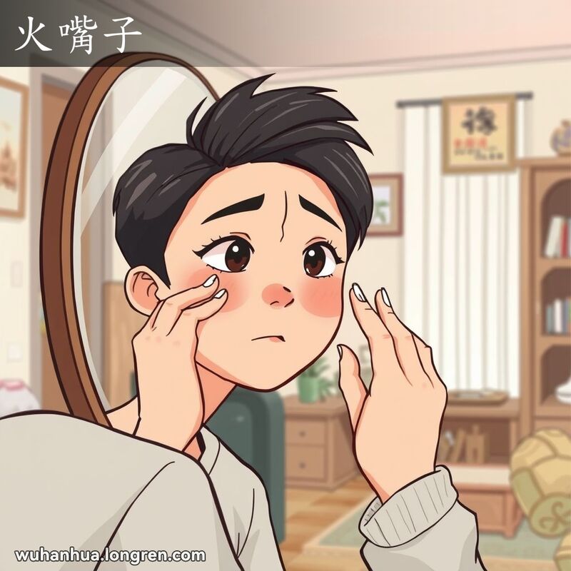 小痂子,皮肤病:脸上长了个~/~肿起来了/~消了